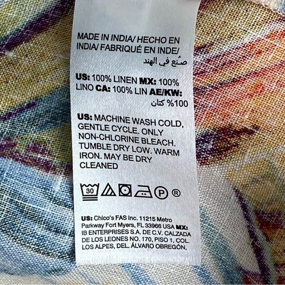 Chico's Tropical Print Duster Jacket Size 3/US 16-18 - Picture 4 of 7